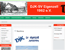 Tablet Screenshot of djk-eigenzell.de